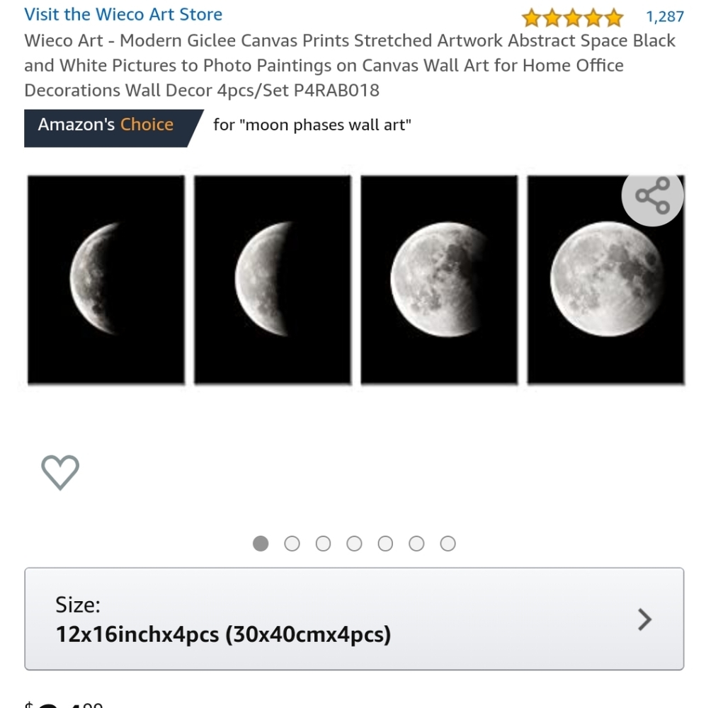 Moon wall art